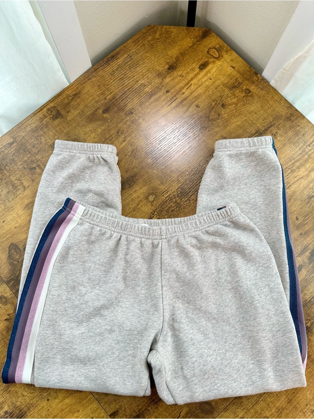 Spiritual Gangster Striped Perfect Sweatpants, Heather Gray, Medium - Picture 8 of 15